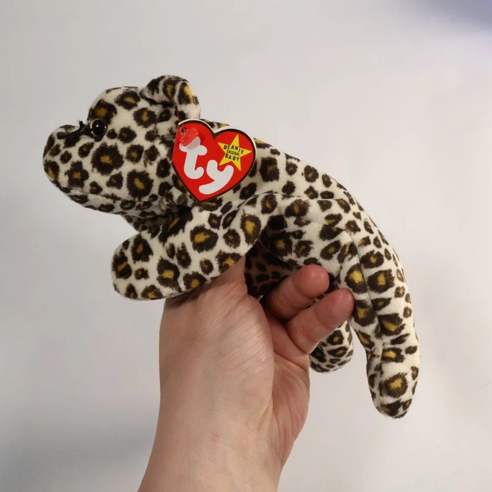 Ty Beanie Babies Freckles the‎ Leopard 1996 Vintage Plush Toy Style 4066 Tagged